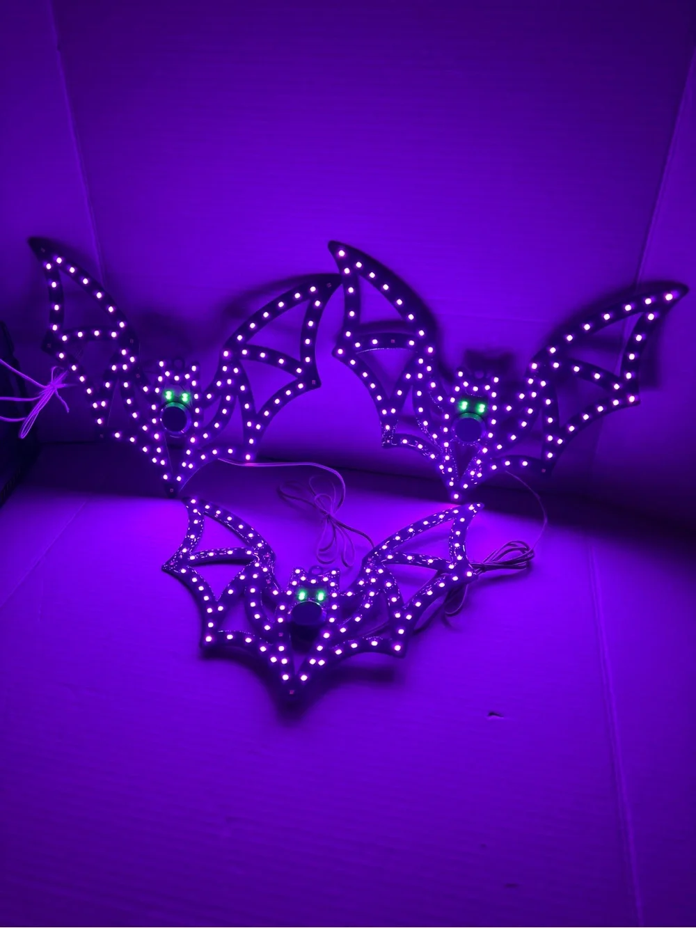 Halloween Classics 12 In Twinkling LED Bats 3 Pack Halloween Decor